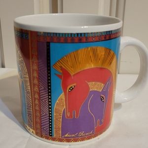 VINTAGE 1991 LAUREL BURCH EMBRACING HORSES  MUG/CUP